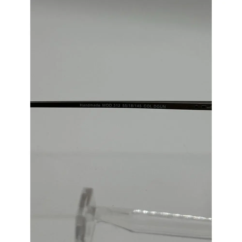SAKI MOD 312 DGUN Handmade Japan Eyeglass Frames 55-18-145 Gunmetal